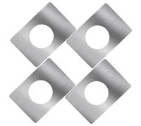 Mipcase Lot De 4 Pièces De Réparation De Serrure De Porte Clé Renfort De Porte Plaque De Renfort De Porte Numéro Couvercle De Bouton De Porte Pêne Dormant Gâche De Porte Acier
