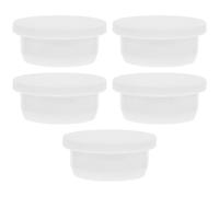 Mipcase Lot de 5 Bouchons en Silicone Réutilisables, Bouchons de Remplacement Solides, Blanc, 32,3mm, pour Bouteilles D’assaisonnement et Pots de Fleurs, Conservation Fraîcheur