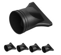 Mipcase Lot de 5 Embouts pour Sèche-Cheveux en Plastique Noir Diffuseurs et Embouts Étroits Compatibles Accessoires Coiffure pour Cheveux Bouclés et Lisses pour Séchage Rapide et
