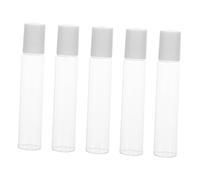 Mipcase Lot de 5 Flacons Roll-on D’huiles Essentielles en Verre, 20ml, Rechargeables et Anti-fuite, pour Soin du Visage Corps