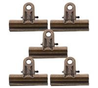 Mipcase Lot de 5 Pinces Rétro en Fer 48 MM Clips Vintage pour Photos et Documents Attaches Parisiennes pour Loisirs Créatifs et Fournitures de Bureau Couleur Bronze Vert Patiné