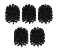 Mipcase Lot de 5 Têtes de Brosse Ronde de Rechange pour WC Petite Taille Matériau Sûr sans Danger Compatible Brosse de Toilette Standard Nettoyage pour Salle de Bain et Toilettes