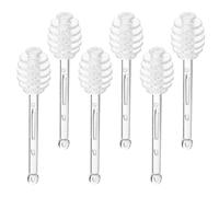 Mipcase Lot de 6 Bâtonnets à Miel en PS, Cuillères Élégantes pour Remuer Le Miel, Outil Multifonction Facile à Utiliser, pour Repas et Réunions Décontractées Réutilisable