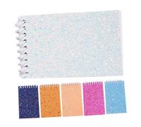 Mipcase Lot de 6 Carnets à Spirale à Paillettes, Mini Bloc-notes de Poche avec 80 Pages Blanches Chacun, Légers et Portables, pour École, Bureau et Prises de Notes Quotidiennes