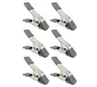 Mipcase Lot de 6 Pinces à Ressort Robustes en Métal 10 Cm pour Fond de Studio Photo, Clips pour Mousseline, Fixation Stable pour Toile de Fond, Atelier et Photographie Professionnelle