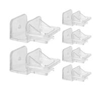 Mipcase Lot de 6 Supports pour Couvercle D'aquarium Vis, Clips Transparents pour Couvercles sans Rebord de 0 à 2 Cm D'épaisseur, Fixation Antirouille pour Aquarium, Accessoires