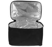 Mipcase Lunch Bento Noir avec Fermeture Éclair de Transport Portable pour Pizza et Aliments Conservation Fraîcheur et Chaleur Format Compact Stable pour Repas Au Bureau ou Déplacement