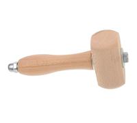 Mipcase Maillet pour Travail du Cuir en Bois et Métal Marteau à Sculpter Cuir Manche Ergonomique Outil de Sculpture Solide pour Maroquinerie et Artisanat DIY Outil de Travail du Précis