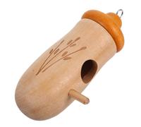 Mipcase Maison De Aux Champignons Barrière Bébé à Porte Escamotable Maison D'oiseau Décorative Mini Maison D'oiseau Barrière De Parc pour Bébé Porte Bébé pour Enfants Bois