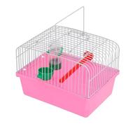 Mipcase Mangeoire Et Abreuvoir Spacieux en Métal pour Cage à Oiseaux Portable pour Les Voyages pour Perroquets Tourtereaux Petits Oiseaux