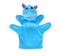 Mipcase Marionnette à Main Animaux en Peluche Courte et Coton PP, à Cinq Doigts pour Garçon et Filles, pour Raconter des Histoires et Présent Bleu