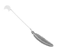 Mipcase Marque-page Plume Métal avec Pendentif Cristal Naturel Décor Élégant et Portable pour Femmes et Amateurs de Lecture