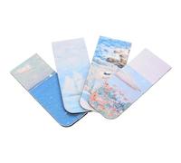Mipcase Marque-Pages Magnétiques Lot de 4 à Motifs Paysages pour Prise de Notes et Organisation de Lectures Scolaires