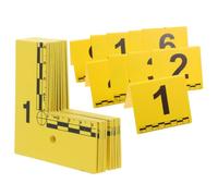 Mipcase Marqueurs de Preuve Surface Réfléchissante en Plastique avec Échelle de Mesure 20 et Numérotation Séquentielle et Haute pour Scène de Crime