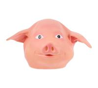 Mipcase Masque de Cochon, Drôle, Latex Beige, Célébration Halloween | Accessoires de Fête Costumée, Cosplay de Soirée, Accessoire Photo, Style Cute et Hilarant, Décor Ludique