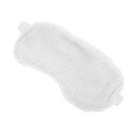 Mipcase Masque de Sommeil en Peluche de Lapin Blanc, Doux et Léger, Blocage Complet Lumière, Bandeau Confortable pour Femme et Fille, pour Dormir, Voyager Sieste
