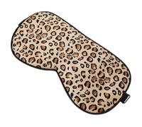 Mipcase Masque De Sommeil Soie De Mûrier Ajustable Motif Léopard Occultant Doux Et Confortable Protège Yeux Pour Nuit Et Voyage Soulage Fatigue Oculaire Et Troubles Du Sommeil