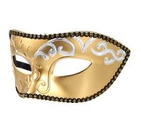 Mipcase Masque Vénitien Doré Rétro pour Adultes Accessoire de Fête Mascarade et Carnaval Design Élégant et Confortable Parfait pour Halloween et Cosplay