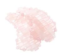 Mipcase Masque Yeux Rafraîchissant En Jade Forme Lune 2 Pièces, Glace Naturelle Rose Quartz, Masque Apaisant Portable Pour Soin Du Visage, Massage Oculaire Détente Nuit Spa