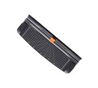Mipcase Massicot à Papier avec Base Plastique Robuste Coupe Guillotine Précise pour Photos et Artisanat Système de Serrage Automatique Déplacement Guide Réglable Mesure Intégrée Adapté
