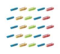 Mipcase Message Colorées 99 Pcs de Pilule Transparentes Papier à Vœux pour Bouteille à Souhaits, Présent DIY pour Saint-Valentin, Anniversaire et Amitié, Flacon Décoratif Romantique