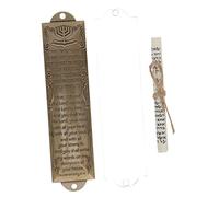 Mipcase Mezouza Métal avec Lettre Hébraïque Décoration Judaica Vintage Cadeau Religieux pour Maison