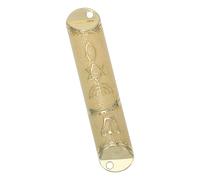 Mipcase Mezouzah avec Parchemin Décoratif pour Porte Ornement Judaïque Vintage et Élégant pour Maison Or