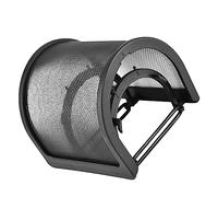 Mipcase Microphone Filtre U Maille Vent Double Couche Bruit Protection Souffle pour Enregistrement et Streaming
