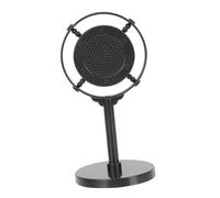 Mipcase Microphone Simulé Vintage Abs et Portable Accessoire Décoratif Rétro pour Photo Scène et Jeu Garçon Fille Modèle de Microphone Factice Noir