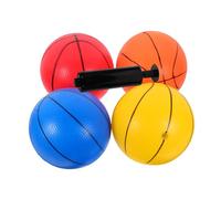 Mipcase Mini Basketball Garçon Fille Ballons Rebondissants PVC Couleurs avec Pompe Ballon Basket Doux Intérieur et Extérieur pour Jeux Amusants et