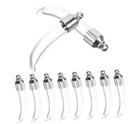 Mipcase Mini Bouteilles Verre à Vis Pendentifs Flacons à Souhaits Transparents Bocaux Miniatures pour Liquides Bonbons Mariage et Décoration Vintage