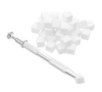 Mipcase Mini Éponges Ongles Manucure avec Pince de Préhension Kit Outils Beauté Polyvalent pour Fond de Teint Blending et Nail Art Dégradé Bloc Polissoir Inclus Rangement Compact pour