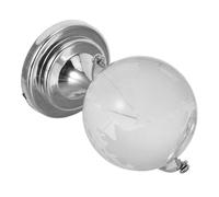 Mipcase Mini Globe Rotatif Verre Transparent avec Support Petite Sphère Carte Du Monde pour Bureau et Décoration Maison Ornement de Table Éducatif et Design Élégant