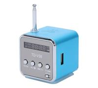 Mipcase Mini Haut-Parleur Numérique Portable Mp3/Mp4 avec Radio FM Lecteur Carte Micro/Port USB Entrée Audio 3.5 Mm Batterie Rechargeable Compacte pour Usage Quotidien