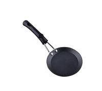 Mipcase Mini Poêle à Œufs Antiadhésive avec Poignée Bakélite Poêle à Frire pour Omelettes Crêpes et Pancakes Compatible Gaz et Induction Facile à Nettoyer pour Cuisine Maison et