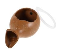 Mipcase Mini Spitter Ceramic Water Fountain with Open Top for Plants Flat Base Stable Design Waterfall Feature for Indoor Outdoor Garden Patio Decor