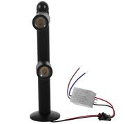 Mipcase Mini Spot LED pour Vitrine à Bijoux 2 Têtes 150 MM, 95-265V, Lumière Chaude, Éclairage d'Ambiance pour Présentoirs, Meubles et Expositions