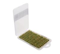 Mipcase Miniature Artificial Grass Tufts for Model Making Small Portable Scenic Clusters for Railroad Diorama Stable Color Landscape Craft Materials Versatile Use Architectural and