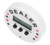 Mipcase Minuterie De Poker Numérique avec Compte À Rebours Accessoire De Jeu De Société pour Poker Réunions Familiales Fêtes Gestion du Temps 2.56X2.56X0.59In