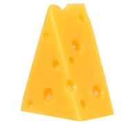 Mipcase Modèle de Fromage Simulé Triangulaire en Résine Jaune pour Garçon et Filles, Ornement Décoratif Favorisant L'imagination et Adapté aux Boutiques de Pâtisserie