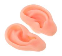Mipcase Modèle Oreille Silicone pour Entraînement Piercing Modèles Oreilles Réalistes Flexibles Accessoires Présentation Outils Pédagogiques Bijoux