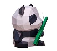 Mipcase Modèle Papier Panda et Origami Géométrique sans Ciseaux pour Décoration Maison et Activité Manuelle Éducative