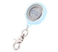 Mipcase Montre de Poche Électronique Numérique Crochet et Sangle Tissée Écran Large Couleur Bleu Montre Suspendue pour Examens et Usage Infirmier Pratique