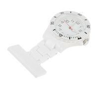 Mipcase Montre De Poche Infirmière Lumineuse à Aiguille Blanche, Montre De Médecin Portable Polyvalente, Accessoire Professionnel pour Surveillance Infirmière Quotidien, Design Simple Robuste