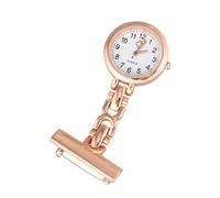 Mipcase Montre D'infirmière Broche en Quartz Clip Suspendu, Montre de Poche Blanche Vintage Adaptée aux Soins Infirmiers et Urgences