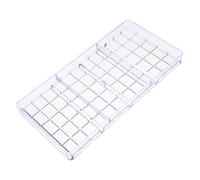Mipcase Moule à Chocolat Transparent Plastique Rigide Moule à Bonbons Multi Réutilisable Flexible et Antiadhésif pour DIY Pâtisserie Familiale et Professionnelle