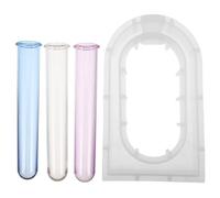 Mipcase Moule à Vase Hydroponique en Silicone pour Plantes, DIY | Moulage en Résine Époxy, Démoulage Facile, Compatible Tube Test, Décoration Créative pour Atelier Maison