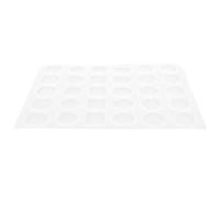 Mipcase Moule en Silicone Blanc Plusieurs Emplacements et Détails Délicats pour Sceau de Cire pour Invitations et Créations Artistiques de Scellement