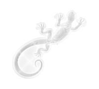 Mipcase Moule Silicone Gecko Flexible pour Décoration Murale DIY Résine Epoxy Artisanat Mural Salon Création Figurine Peindre Modèle et