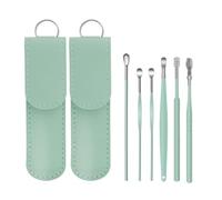Mipcase Nettoyants pour Oreilles pour Massage du Conduit Auditif 6 Outils Multifonctions Résistant à Corrosion Ensemble de 2 en Acier Inoxydable pour Usage Quotidien Voyage